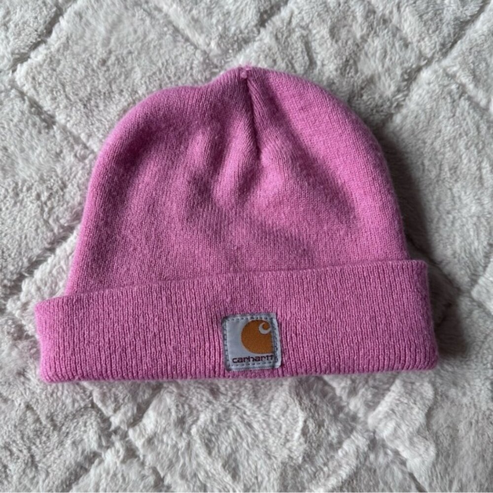 Carhartt | Pink Foldover Beanie Hat | Size Adult